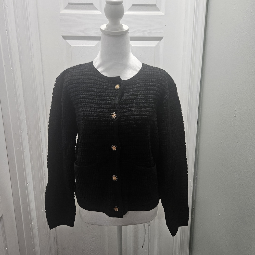 Classic Black Button-Up Women's Blouse